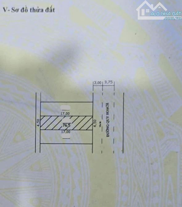 Bán đất Đồng Trí 4, Hòa Khánh Nam, Liên Chiểu - DT: 76.5m2, Ngang 4.5m - Giá 2.68 tỷ tl - 1