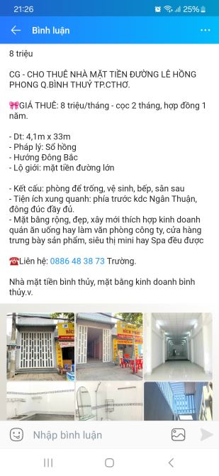 Nhà mặt tiền Lê Hồng Phong kinh doanh tự do - 1