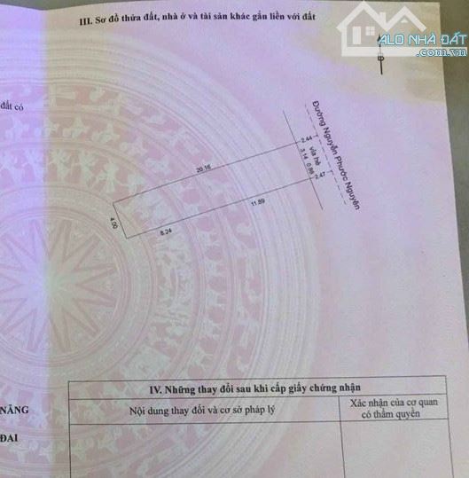 Bán đất Mt Nguyễn Phước Nguyên, phường An Khê - DT: 80.6m2, Ngang 4m - Giá 3.95 tỷ tl - 1