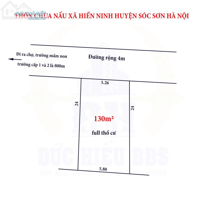 Đất chính chủ cần bán gấp địa chỉ thôn chùa Nấu, xã hiền ninh, huyện sóc sơn - 4