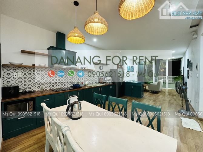 Villa hồ bơi 4pn cho thuê dài hạn khu FPT, 4 phòng ngủ - 4