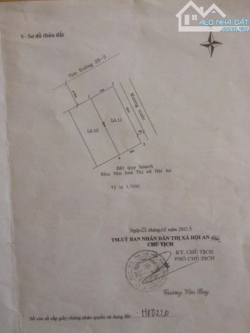 SIÊU PHẨM  TẠI ĐƯỜNG 28/3 TP HỘI AN, 250M2, NGANG 10M, SẴN NHÀ CẤP 4 CÓ THỂ KINH DOANH - 2