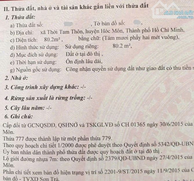 Bán căn nhà cấp 4 ở KDC Thới Tam Thôn Hóc Môn 5x16 ( 80m2 ) 650 TRIỆU, Sổ hồng riêng. - 6