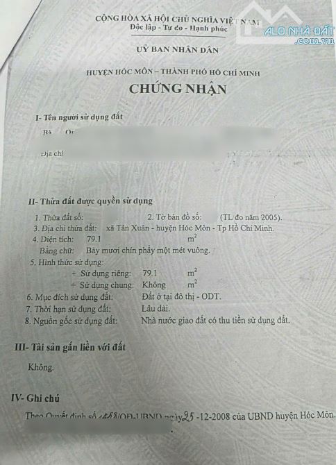 Nhà cấp 4 ngay 1 Sẹc đường Tân Xuân 2, Hóc Môn, 730 triệu sang tên đổi chủ - 8