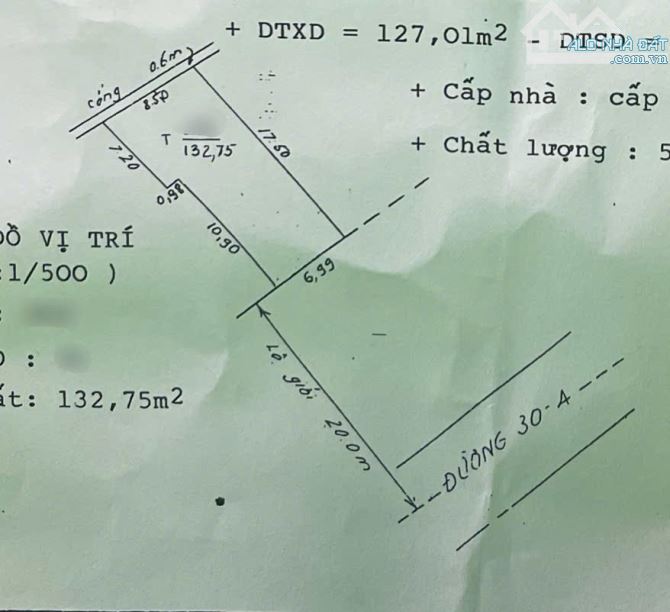 BÁN NHÀ 1 TRỆT 2 LẦU ĐỐI DIỆN VIMCOM XUÂN KHÁNH MẶT TIỀN ĐƯỜNG 30/4 CẦN THƠ - 33 TỶ