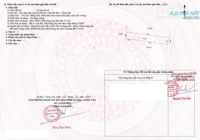 Đầu tư sinh lời: 155m2 Láng Dài - Sát sân bay Lộc An - 750tr