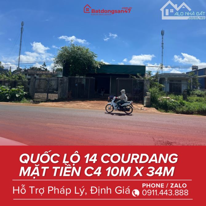 💥BÁN NHÀ MẶT TIỀN QUỐC LỘ 14, COURDANG - 1