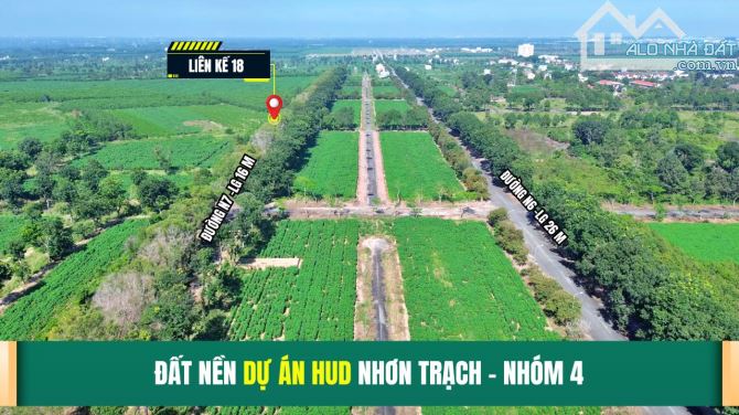 Cần bán nền liên kế DT 123m2 dự án Hud Nhơn Trạch - 1