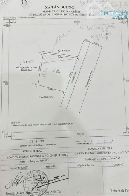 Siêu phẩm 2500m mặt đường Máng Nước - Tân Dương - 2