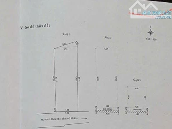 BÁN NHÀ KIỆT GẦN ĐƯỜNG CHÍNH ĐIỆN BIÊN PHỦ ( nở hậu ) - 4