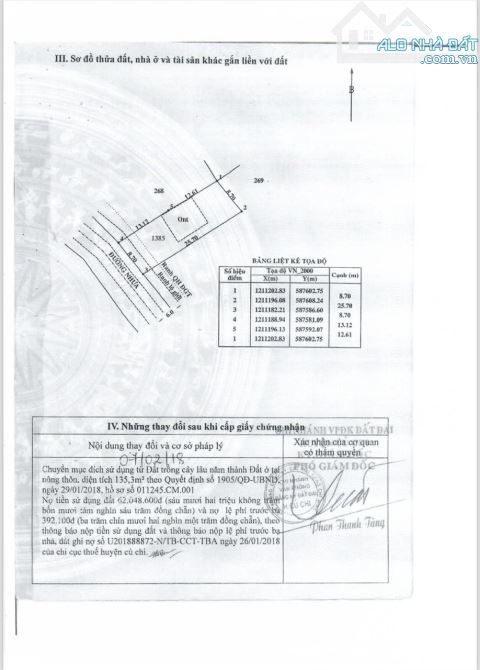 BÁN ĐẤT GẦN CHỢ SÁNG GIỒNG CÁT, DT 8,7M X 25,7M, SỔ RIÊNG, GIÁ 550 TRIỆU, THƯƠNG LƯỢNG - 4