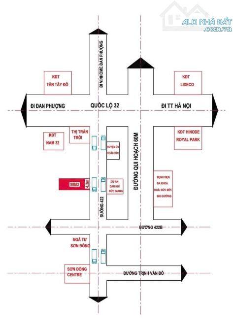 HIẾM NHÀ : 3T-98M MẶT PHỐ - KD SẦM UẤT _ GẦN TRẠM TRÔI & UBND - H,ĐÚC