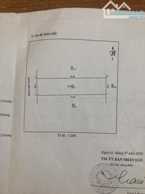 Bán nhà mặt phố Ngô Quyền tp Hải Dương