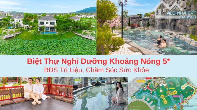 SỐC! Chỉ 6 Tỷ, Sở hữu ngay biệt thự khoáng nóng view hồ sen đẳng cấp, cách Hà Nội chỉ 60p