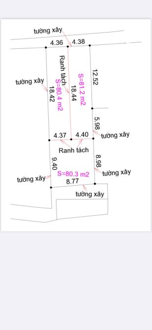 Đất Trần Xá cổngV3 -KCN Sam Sung kinhdoanh đầu tư 1,xty 81m2 – hàng F0 - 1