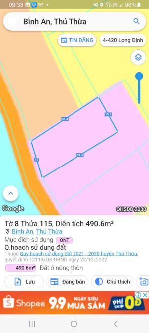 Nhà vuờn view kênh 461 thổ +1400m2 vườn Bình An_ Thủ Thừa 1,9 tỷ rẻ ngộp - 14