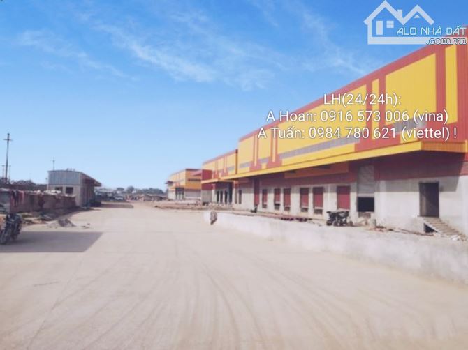 Cho thuê Kho - Xưởng. DT từ: 500m2, 1000m2, 1500m2, 2000m2,... đến 150.000m2 tại Yên Mỹ - 2