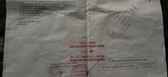 Bán lô đất trục chính Xã Nam Sơn, An Dương  62m giá 1,6x tỷ - 2