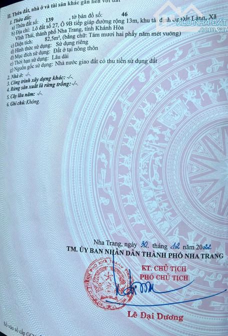 Bán đất khu tái định cư Đất Lành, Vĩnh Thái - Đối diện trường mầm non. - Giá bán: 2.2 tỷ ( - 3