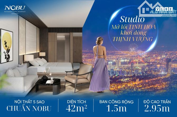 Hàng hiếm tại Nobu Residences Đà Nẵng, 42.2m2, 1PN, 1WC trực diện biển,căn hộ view biển - 5