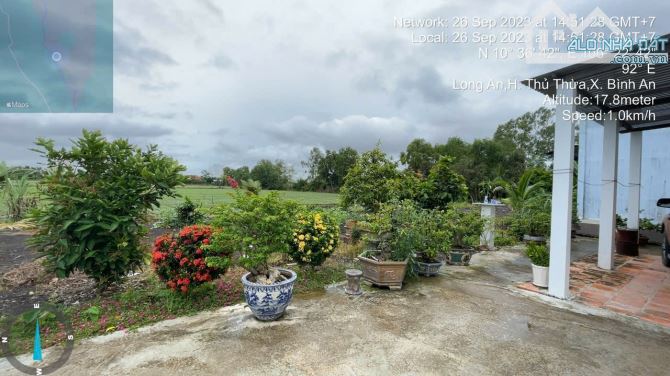 Nhà vuờn view kênh 461 thổ +1400m2 vườn Bình An_ Thủ Thừa 1,9 tỷ rẻ ngộp - 9