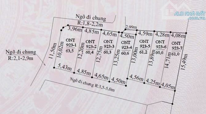 Giá chỉ từ 1tỷ4xx sở hữu ngay 1 lô đất trung tâm tp bìa Hồng trao tay tại Hoa Động