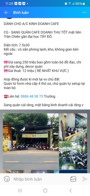 Dành cho anh chị kinh doanh cafe - 1