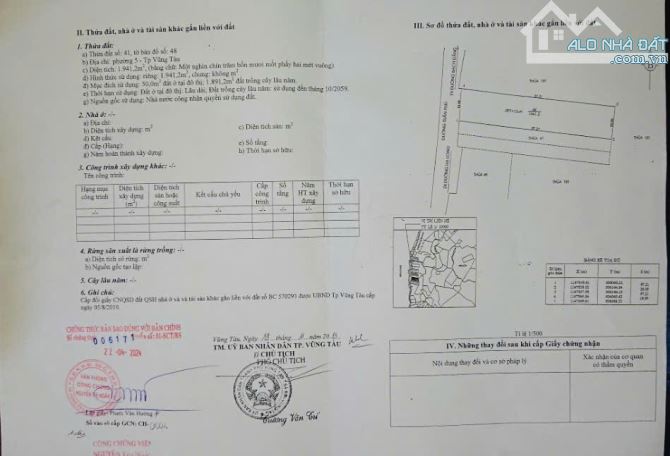 CHÍNH CHỦ CẦN BÁN LÔ ĐẤT MẶT TIỀN PHƯỜNG 5, TP VŨNG TÀU - 1