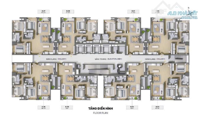 CĐT HD MON BÁN QUỸ CĂN 2PN, 3PN DT 83-106m2  - 29 LÁNG HẠ, NHẬN NHÀ Ở NGAY - 1