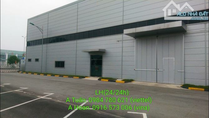 Cho thuê Kho - Xưởng. DT từ: 500m2, 1000m2, 1500m2, 2000m2,... đến 100.000m2 tại Kim Động - 2