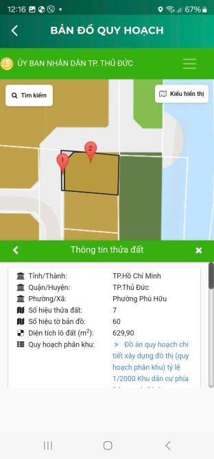 Bán đất Phú Hữu đường Nguyễn Duy Trinh Quận 9 gần cầu Xây Dựng (615m2) 36.5 tr/m2 - 6
