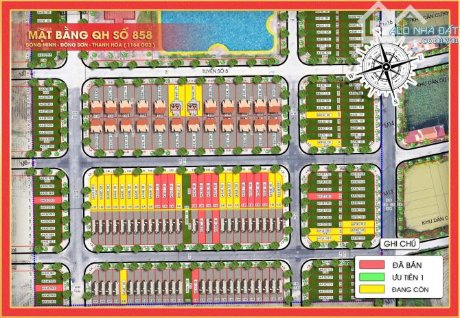 Cơ hội vàng sở hữu lô đất biệt thự đầu ve tại mặt bằng 858 Đông Minh, Đông Sơn, Thanh Hóa - 1