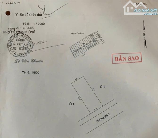 Bán Đất Tái Định Cư BIg C Dĩ An , Ngang 8,8m Ngay Trung Tâm Dĩ A - 4