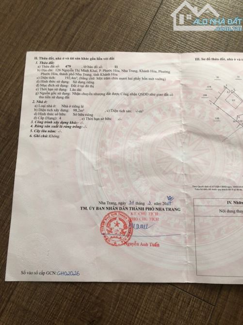 Cần bán lô đất mặt tiền 12m đường Nguyễn Thị Minh Khai