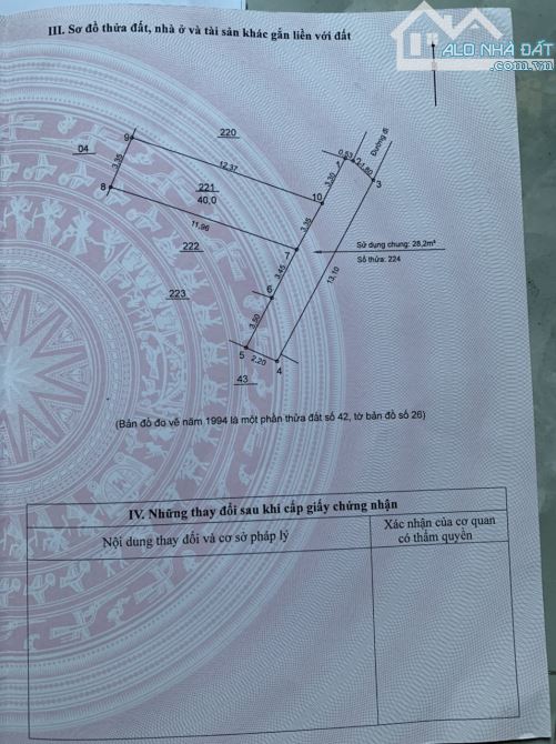 chính chủ bán đất 40 m đại áng