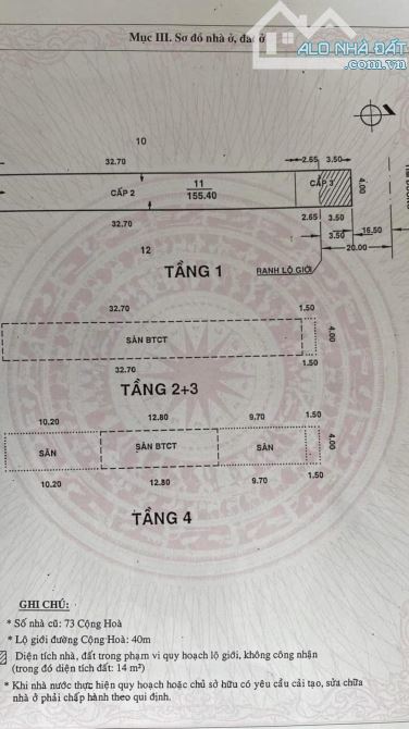 NHÀ 4 TẦNG, 141M2 MẶT TIỀN CỘNG HÒA, CHO THUÊ 70TR/ THÁNG