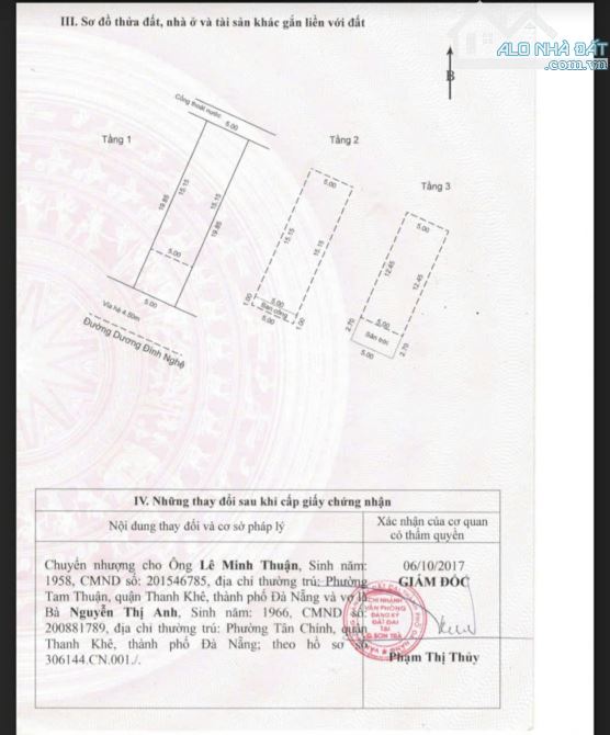 Bán nhà mặt tiền đường Dương Đình Nghệ, khu phố Hàn Quốc, quận Sơn Trà. Vị trí song song P