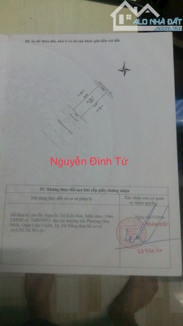 Bán Đất Mặt Tiền Nguyễn Đình Tứ 120m2- Trục đường 10m5- Hoà Minh- Liên Chiểu: - 1