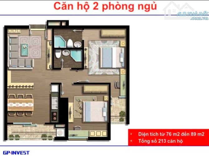 Bán căn hộ 2n2w Nam Đô Complex 609 Trương Định. Ban công ĐN - 1