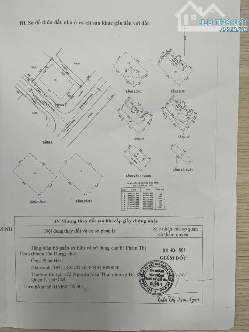 Quận 1( 1.150 tỷ) Chuyển nhượng tòa nhà góc 2 MT 56 Nguyễn Đình Chiểu – Phan Kế Bính, Q.1 - 1