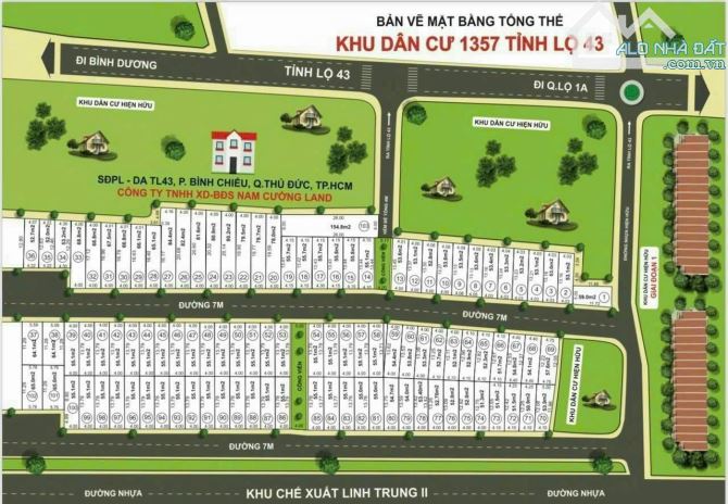 Dự án 1357 tỉnh lô 43 bình chiểu còn vài lô cần bán giá từ 2.8 đến 3.1 tỷ - 2