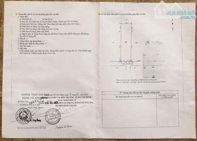 Đất thổ cư 100% dt 505,5m2 - HXT 5m, KDC Vĩnh Lộc A, Bình Chánh, TP.HCM - 4