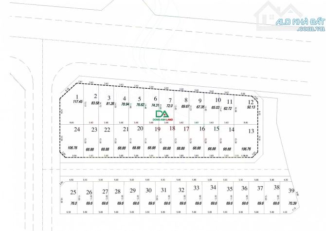 Bán đất đấu giá xã Vân Nội Đông Anh- khu X5 thôn Đông Tây - 5