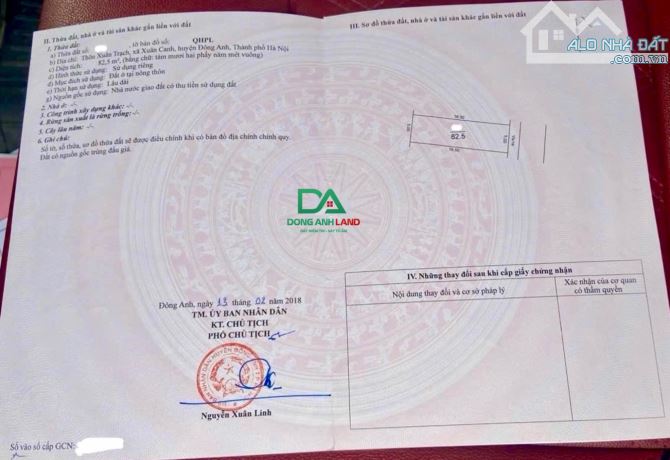 Bán Đất đấu giá thôn Xuân Trạch xã Xuân Canh – gần cầu Tứ Liên – triển lãm quốc gia - 5