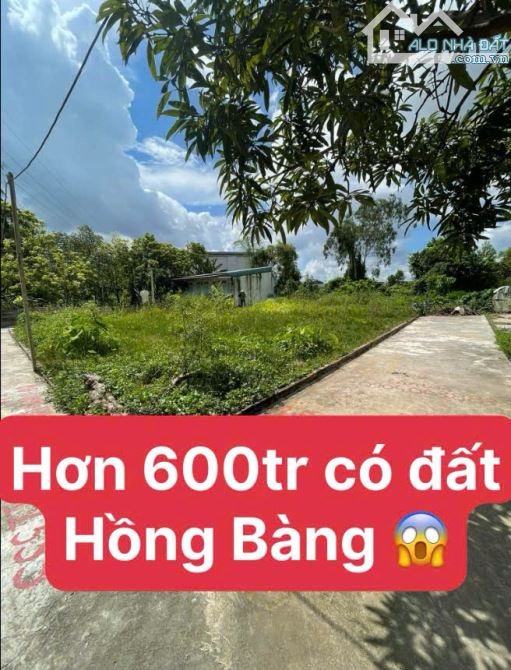 Có tầm 600tr đang muốn tìm đất tại Hồng Bàng, anh chị xem hết bài viết này nhé