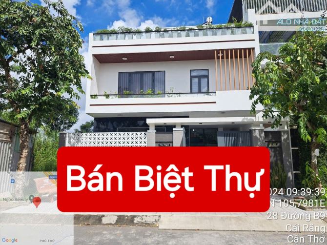 BÁN BIỆT THỰ - ĐƯỜNG B9, KDC PHÚ AN, CÁI RĂNG, TP CẦN THƠ