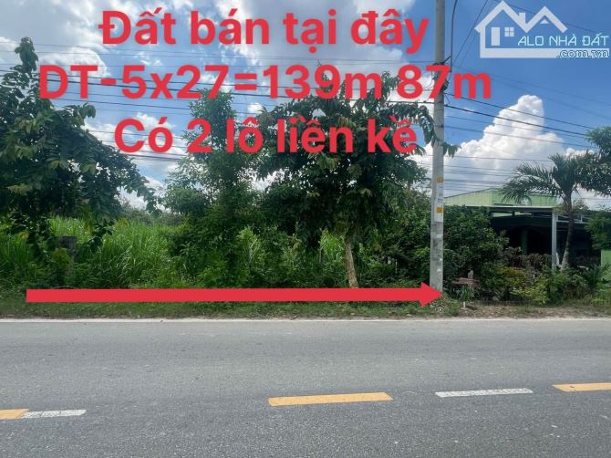 Bán đất mặt bằng buôn bán kinh doanh trung tâm xã An Nhơn Tây Củ Chi TP HCM, DT: 5x28m.