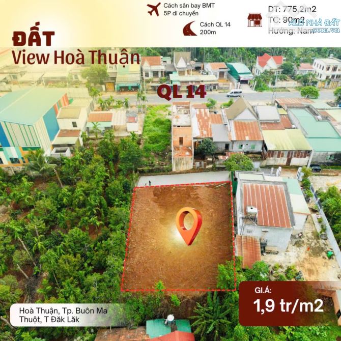 775m2 đất view đường 6A HOÀ THUẬN BUÔN MA THUỘT - 2