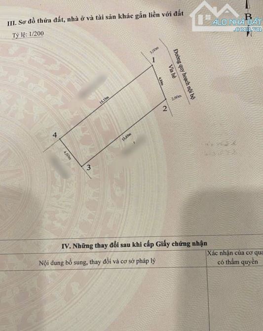 Bán đất mặt đường Đỗ Chính tuyến 2 Lê Hồng Phong . DT 66m , MT 4,5m hướng Đông Bắc - 2