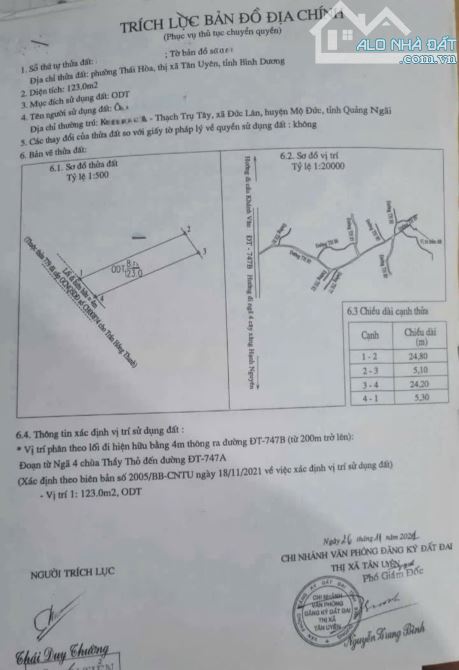 1,49Tỷ TL🔥Bán đất 123m2 (Full thổ cư) cách đường ĐT743C 100m, p.Thái Hòa, Tp.Tân Uyên - 4